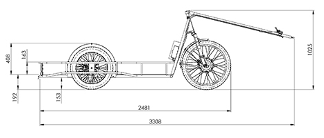 MYLE Heavy Duty Cargo Trailer Bike Hitch